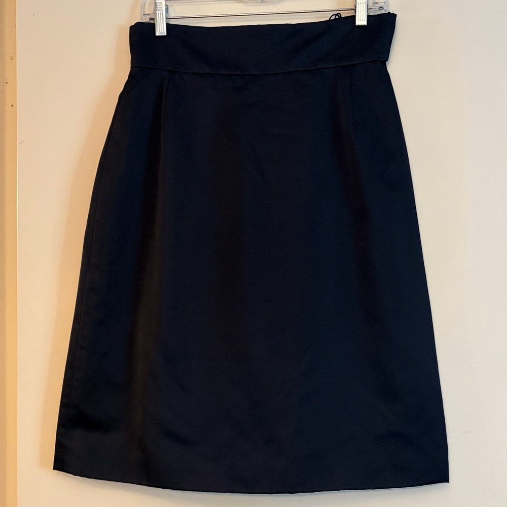 Oscar de la Renta Women’s Navy Blue A-Line Classic Elegant Skirt, size 10